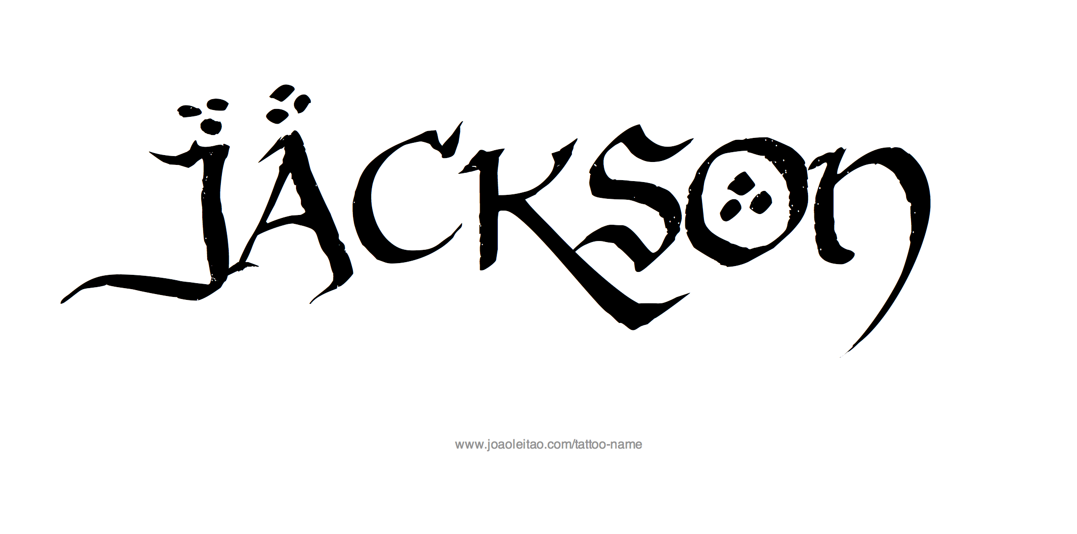 Jackson Name Tattoo Designs
